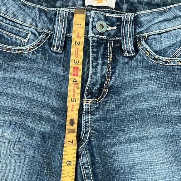 Women’s Anthropologie Antik Denim embroidered low rise flare leg jeans size 25 - Picture 5 of 9